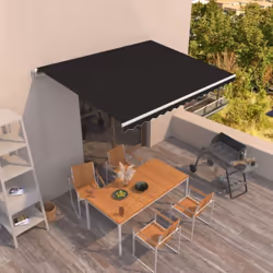 Créez un endroit agréable et frais dans vos espaces extérieurs avec cet auvent rétractable ! Construit avec un cadre en alumi ...