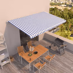 Créez un endroit agréable et frais dans vos espaces extérieurs avec cet auvent rétractable ! Construit avec un cadre en alumi ...
