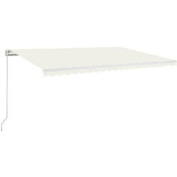 Vidaxl - Auvent manuel rétractable 500x350 cm Crème