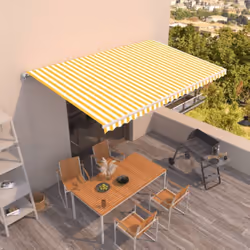 Créez un endroit agréable et frais dans vos espaces extérieurs avec cet auvent rétractable ! Construit avec un cadre en alumi ...