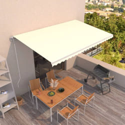 Vidaxl - Auvent rétractable automatique 500x350 cm Crème