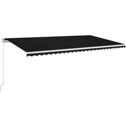 Auvent manuel rétractable 600x350 cm Anthracite vidaXL