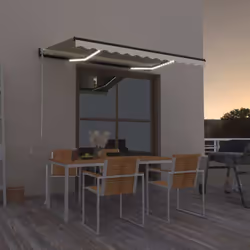 Créez un endroit agréable et frais dans vos espaces extérieurs avec cet auvent rétractable ! Cet auvent d'extérieur est const ...