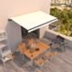 vidaXL Auvent rétractable automatique 450x300 cm Crème