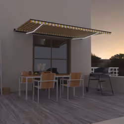 Créez un endroit agréable et frais dans vos espaces extérieurs avec cet auvent rétractable ! Cet auvent d'extérieur est const ...