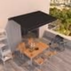 vidaXL Auvent manuel rétractable 400x350 cm Anthracite - TU