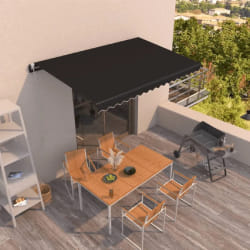 vidaXL Store automatique 450x350 cm Anthracite