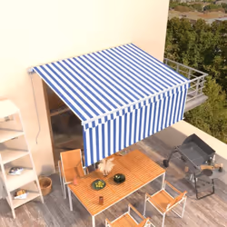 Créez un endroit agréable et frais dans vos espaces extérieurs avec cet auvent rétractable ! Construit avec un cadre en alumi ...