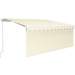 Vidaxl - Auvent manuel rétractable avec store 3x2,5 m Crème