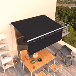 Créez un endroit agréable et frais dans vos espaces extérieurs avec cet auvent rétractable ! Construit avec un cadre en alumi ...