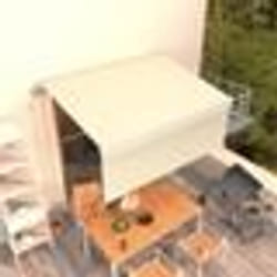 vidaXL Auvent rétractable automatique avec store 3x2,5 m Crème