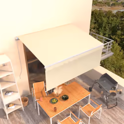 Créez un endroit agréable et frais dans vos espaces extérieurs avec cet auvent rétractable ! Construit avec un cadre en alumi ...