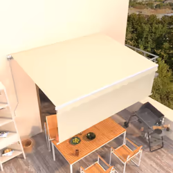 Créez un endroit agréable et frais dans vos espaces extérieurs avec cet auvent rétractable ! Construit avec un cadre en alumi ...