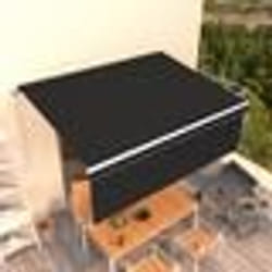 vidaXL Auvent manuel rétractable avec store 4,5x3 m Anthracite - TU
