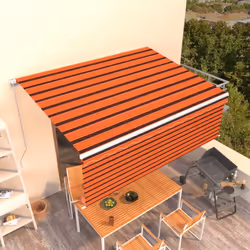 Créez un endroit agréable et frais dans vos espaces extérieurs avec cet auvent rétractable ! Construit avec un cadre en alumi ...
