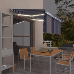 Créez un endroit agréable et frais dans vos espaces extérieurs avec cet auvent rétractable ! Cet auvent d'extérieur est const ...
