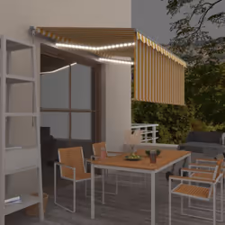Créez un endroit agréable et frais dans vos espaces extérieurs avec cet auvent rétractable ! Cet auvent d'extérieur est const ...