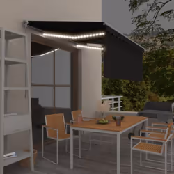 Créez un endroit agréable et frais dans vos espaces extérieurs avec cet auvent rétractable ! Cet auvent d'extérieur est const ...