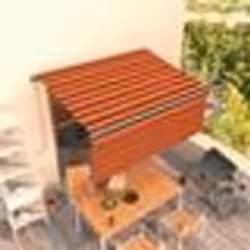 vidaXL Auvent rétractable automatique store 3,5x2,5 m Orange et marron