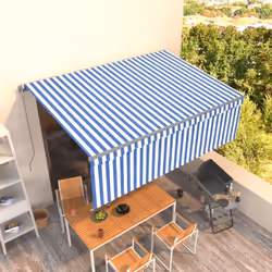 Créez un endroit agréable et frais dans vos espaces extérieurs avec cet auvent rétractable ! Construit avec un cadre en alumi ...