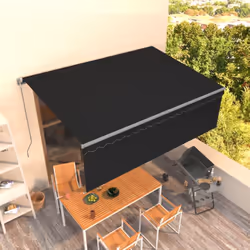 DESCRIPTION GÉNÉRALE Créez un endroit agréable et frais dans vos espaces extérieurs avec cet auvent rétractable ! Construit a ...