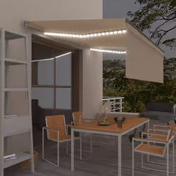 Créez un endroit agréable et frais dans vos espaces extérieurs avec cet auvent rétractable ! Cet auvent d'extérieur est const ...