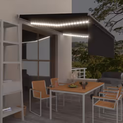 Créez un endroit agréable et frais dans vos espaces extérieurs avec cet auvent rétractable ! Cet auvent d'extérieur est const ...