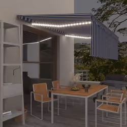 Créez un endroit agréable et frais dans vos espaces extérieurs avec cet auvent rétractable ! Cet auvent d'extérieur est const ...