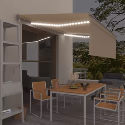 Créez un endroit agréable et frais dans vos espaces extérieurs avec cet auvent rétractable ! Cet auvent d'extérieur est const ...