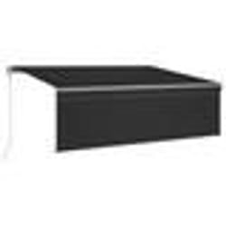 vidaXL Auvent automatique rétractable avec store 4,5x3 m Anthracite - TU