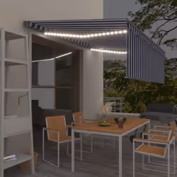 Créez un endroit agréable et frais dans vos espaces extérieurs avec cet auvent rétractable ! Cet auvent d'extérieur est const ...