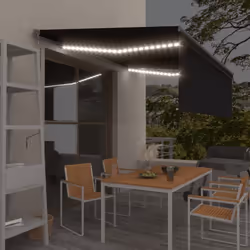 Créez un endroit agréable et frais dans vos espaces extérieurs avec cet auvent rétractable ! Cet auvent d'extérieur est const ...