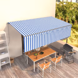 Créez un endroit agréable et frais dans vos espaces extérieurs avec cet auvent rétractable ! Construit avec un cadre en alumi ...