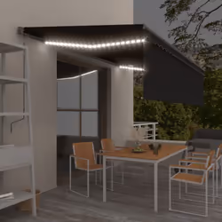 Créez un endroit agréable et frais dans vos espaces extérieurs avec cet auvent rétractable ! Cet auvent d'extérieur est const ...