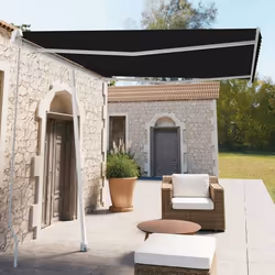 vidaXL Auvent manuel rétractable sur pied 300x250 cm Anthracite - TU