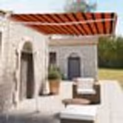 vidaXL Auvent manuel rétractable sur pied 300x250 cm Orange et marron - TU