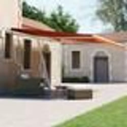 vidaXL Auvent automatique sur pied 450x300 cm Orange/marron - TU