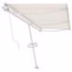 vidaXL Auvent automatique sur pied 600x300 cm Crème