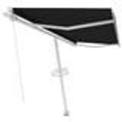 vidaXL Auvent manuel rétractable sur pied 400x350 cm Anthracite - TU