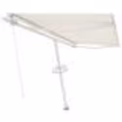 vidaXL Auvent manuel rétractable sur pied 450x350 cm Crème