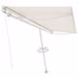 vidaXL Auvent manuel rétractable sur pied 500x350 cm Crème
