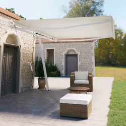 vidaXL Auvent Automatique sur Pied Auvent de Terrasse Store de Balcon Jardin Patio Extérieur Ombrage des Fenêtres 500x350 cm