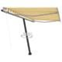 vidaXL Auvent automatique sur pied 350x250 cm Jaune/Blanc