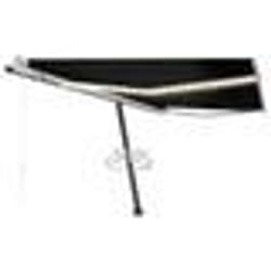 vidaXL Auvent automatique et capteur de vent/LED 450x300 cm Anthracite