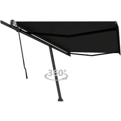 Vidaxl - Auvent manuel rétractable sur pied 500x300 cm Anthracite