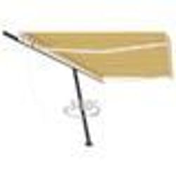 vidaXL Auvent automatique sur pied 500x300 cm Jaune/Blanc