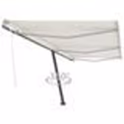 vidaXL Auvent manuel rétractable sur pied 600x300 cm Crème