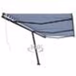 vidaXL Auvent automatique sur pied 600x300 cm Bleu/Blanc