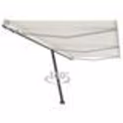 vidaXL Auvent automatique sur pied 600x300 cm Crème