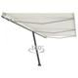 vidaXL Auvent automatique sur pied 600x300 cm Crème